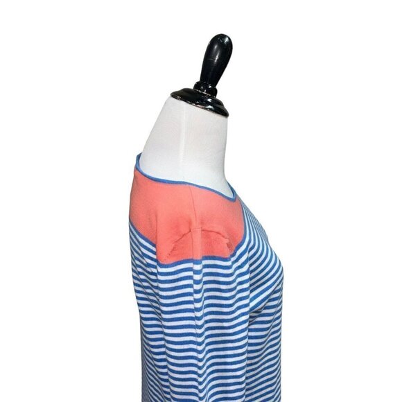 STS Sail to Sable Women's S Small Knit Sweater Dress Striped Long Sleeves Blue - Picture 8 of 8